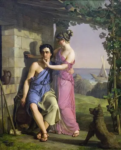 Происхождение живописи by Генрих Эдделиен, 1831 — digital art print download