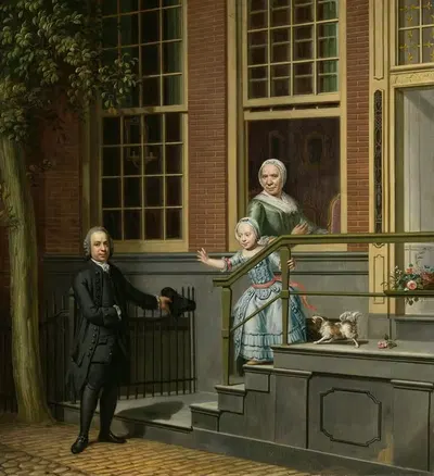 Ян де Грут (1733-1801) и его семья by Хендрик Потховен, 1733-1801 — digital art print download