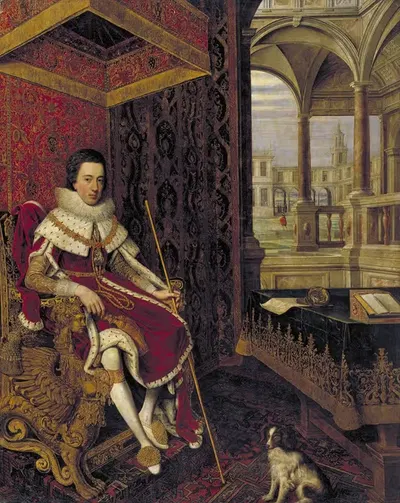 Карл I (1600-1649) в качестве принца Уэльса by Хендрик ван Стенвейк Младший, 1600-1649 — digital art print download