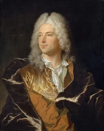 Portrait of Chevalier Lucas Schaub of Basel by Hyacinthe Rigaud, 1722 — digital art print download
