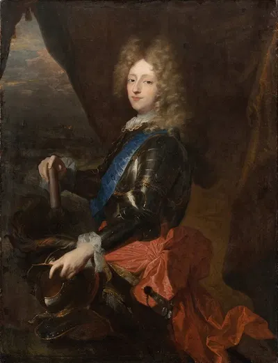 Portrait of King Frederik IV as Prince by Hyacinthe Rigaud, 1693 — digital art print download