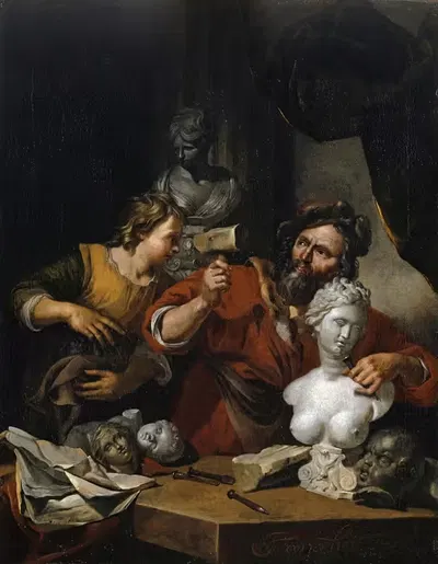 Студия скульптора by Якоб Туренвлит, 1680 — digital art print download