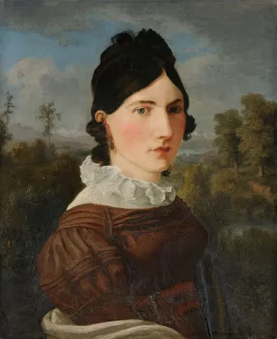 Портрет сестры художника, Элиз Мивиль-Бомон by Якоб Кристоф Мивиль, 1824 — digital art print download