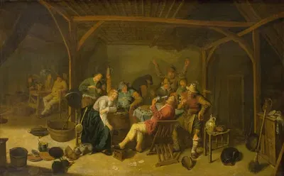 Король бобов пьет by Ян Мьенсе Моленар, 1625 – 1668 — digital art print download