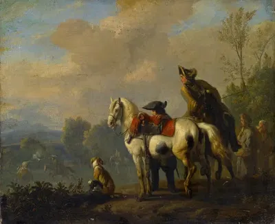 A Duel on Horseback by Jan van Huchtenburg — digital art print download