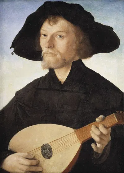Портрет игрока на лютне by Ян ван Скорел, 1510 – 1562 — digital art print download