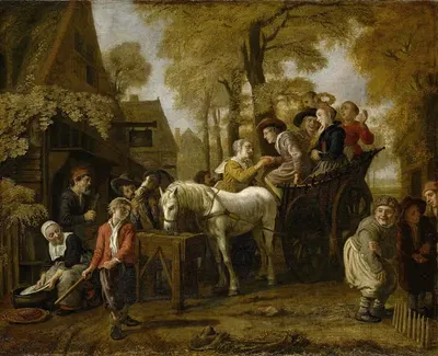 Свадьба в деревне by Ян Викторс, 1652 — digital art print download