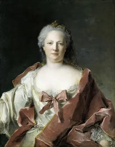Портрет Анны Элизабеты Лирс by Жан-Марк Натиер, 1749 — digital art print download