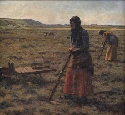 Женщины, рубящие вереск by Йенс Виге, 1905 - 1906 — digital art print download