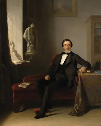 Абрахам Уиллет (1825-1888) by Иоганн Георг Шварце, 1825-1888 — digital art print download