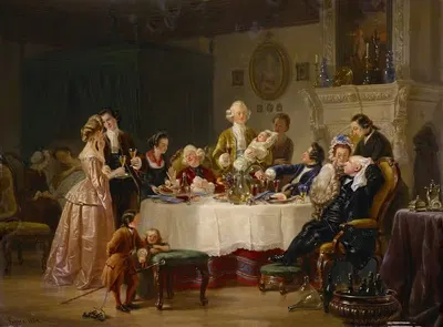 Празднование после крещения by Иоганн Гейер, 1864 — digital art print download