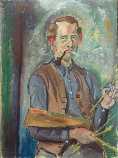 Автопортрет by Джон Кристенсен, 1936 — digital art print download