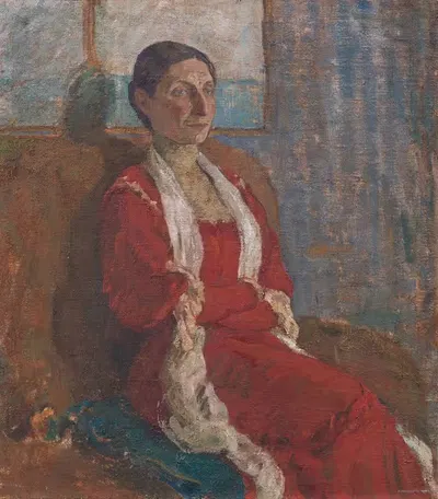 Портрет миссис Берты Брандстрюп by Карл Исаксон, 1909 — digital art print download