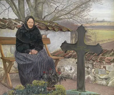 Кладбище в Флёнге by Лауриц Андерсен Ринг, 1904 — digital art print download