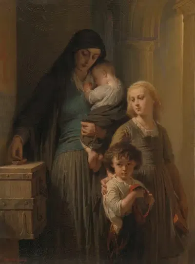 Пенни вдовы by Эдуар-Луи Дюбуф, 1839-1883 — digital art print download