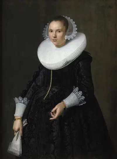 Portrait of a Lady by Nicolaes Eliasz. Pickenoy, 1635 — digital art print download