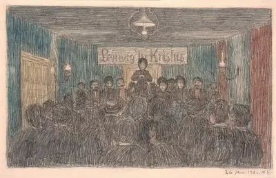Пробуждение в Лемвике by Нильс Бьерре, 1901 — digital art print download