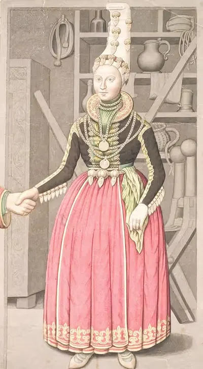 Девица в свадебном наряде by Олавиус, 1800 – 1814 — digital art print download