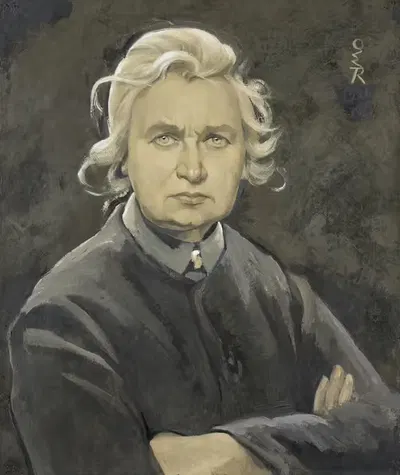 Автопортрет с сложенными руками by Оттилия Вильгельмина Рёдерштайн, 1926 — digital art print download