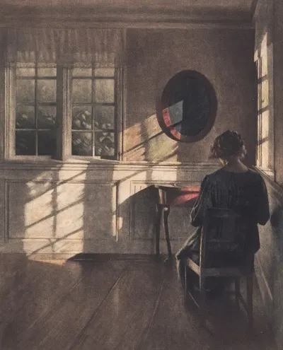 Solskin by Peter Ilsted, 1909 — digital art print download