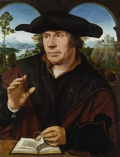 Portrait of a Scholar by Quentin Massys — digital art print download