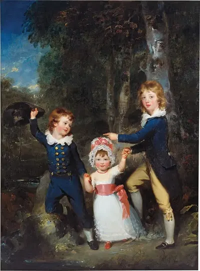 Portrait of the Children of Lord George Cavendish by Sir Thomas Lawrence, 1790 — digital art print download