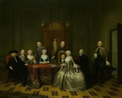 Ян де Босх (1713-1785) и его семья by Тибут Регтерс, 1713-1785 — digital art print download