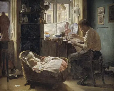 У китайского ремонтника by Венцель Торнё, 1890 - 1891 — digital art print download