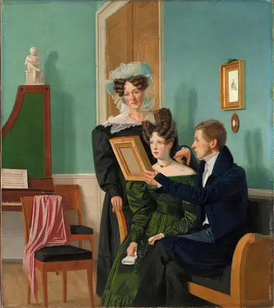 Семья Раффенберг by Вильгельм Бендс, 1830 — digital art print download