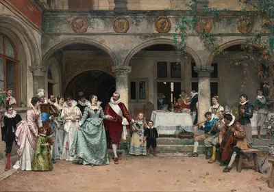 Les Noces D'argent by Adrien Moreau, 1879 — digital art print download