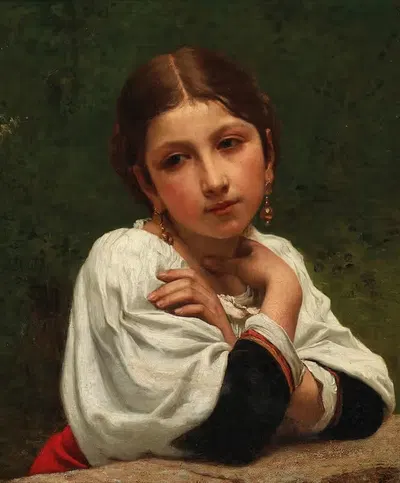 Дремота by Франсуа Альфред Делоббе, 1870 — digital art print download