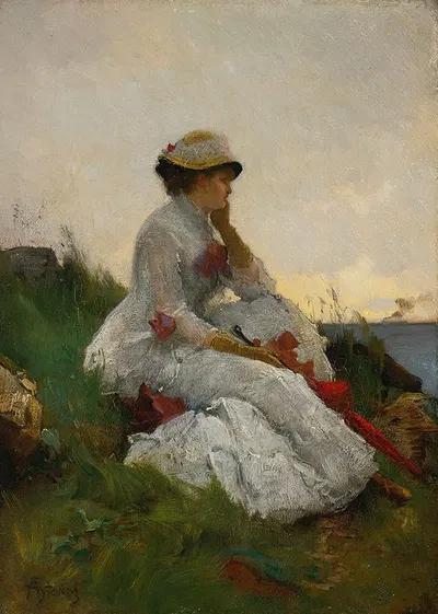 Pensive by Alfred Stevens — digital art print download