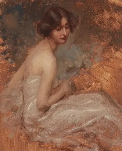 Портрет дамы by Алойс Ханс Шрам — digital art print download