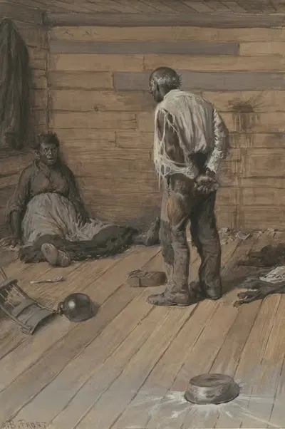 Супружеская разница by Артур Бурдетт Фрост, 1884 — digital art print download