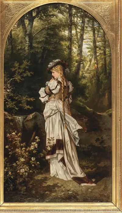 Лесной источник by Карл Швенингер-младший, 1879 — digital art print download