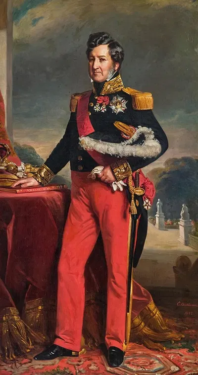 Портрет французского короля Луи-Филиппа Д'Orléans (Париж 1773-1850 Клэрмонт, Англия) by Шарль Эдуар Бутибонн, 1847 —…