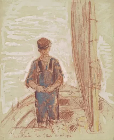 Рыбак, Остров Шулс by Чайлд Хассам, 1903 — digital art print download