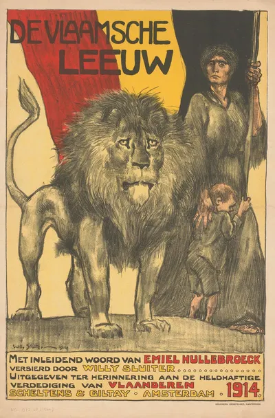 De Vlaamsche Leeuw by Вилли Слуйтер, 1914 — digital art print download