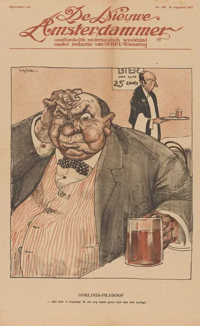 Oorlogsfilosoof by Вилли Слуйтер, 1917 — digital art print download