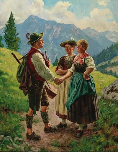 Grüß Gott by Emil Rau — digital art print download