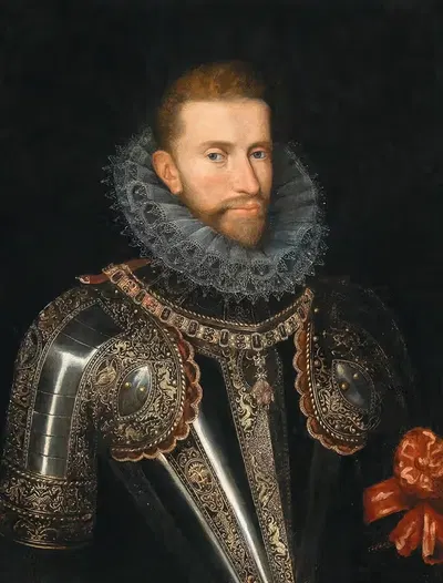 Портрет эрцгерцога Альбрехта VII, губернатора Испанских Нидерландов (1559–1621) by Художник двора Габсбургов, 1559–1621 —…