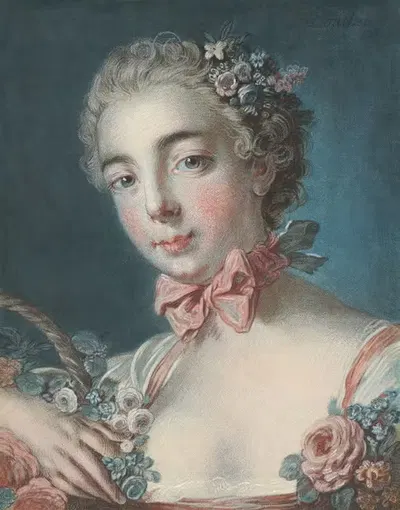 Голова Флоры by Луи-Марин Бонне, 1769 — digital art print download