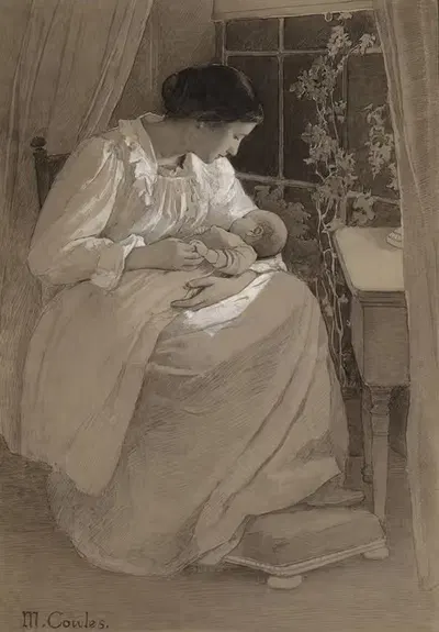 Колыбельная by Мод Элис Коуэлс, c. 1890 — digital art print download