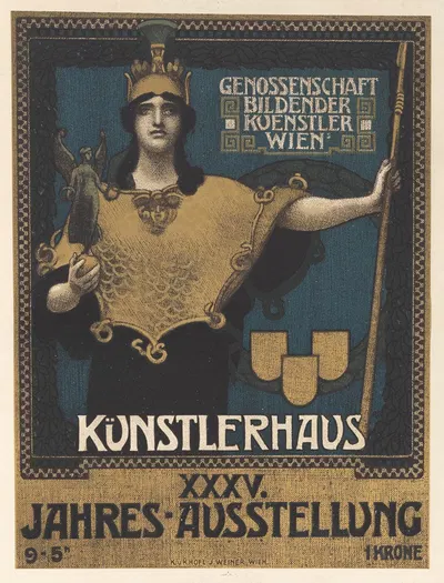 35 Jahresausstellung der Genossenschaft Bildender Künstler im Künstlerhause by Алойс Ханс Шрам, 1902 — digital art print…
