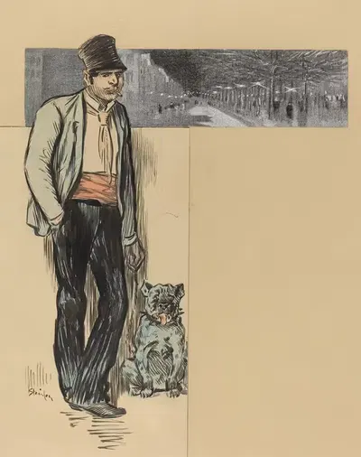 To The Village by Théophile Alexandre Steinlen — digital art print download