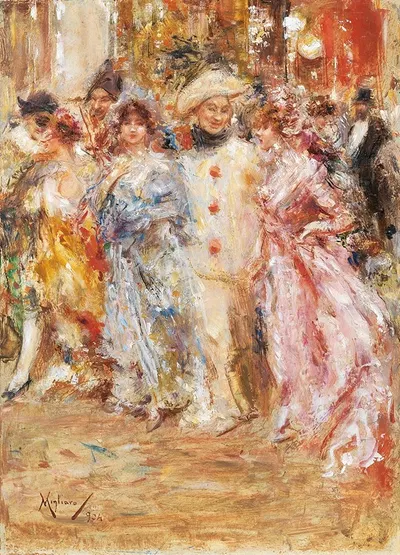 Карнаваль by Винченцо Мильяро, 1904 — digital art print download