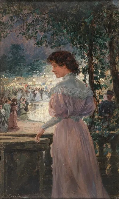 Das Gartenfest by Wilhelm Gause — digital art print download
