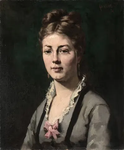 Портрет женщины by Абрахам Арчибальд Андерсон, 1874 — digital art print download