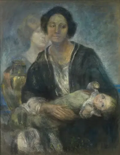 Итальянка с ребенком by Элис Пайк Барни, 1911 — digital art print download