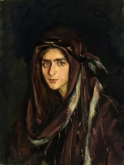 Лаура в арабском костюме by Элис Пайк Барни, 1905 — digital art print download